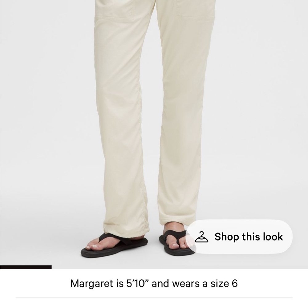 lululemon light ivory dance studio pants